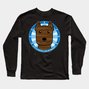 Life is Better With an American Staffordshire Terrier Long Sleeve T-Shirt